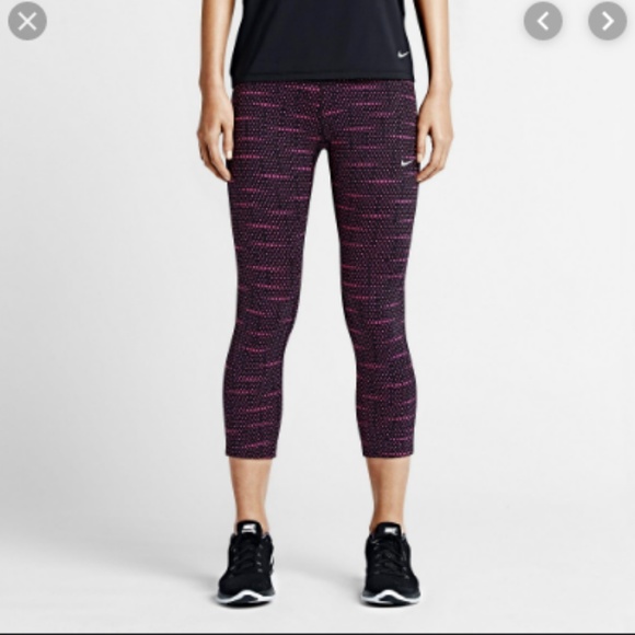 NIKE Dri-Fit Epic Run Printed Active Crops XS - Picture 1 of 8